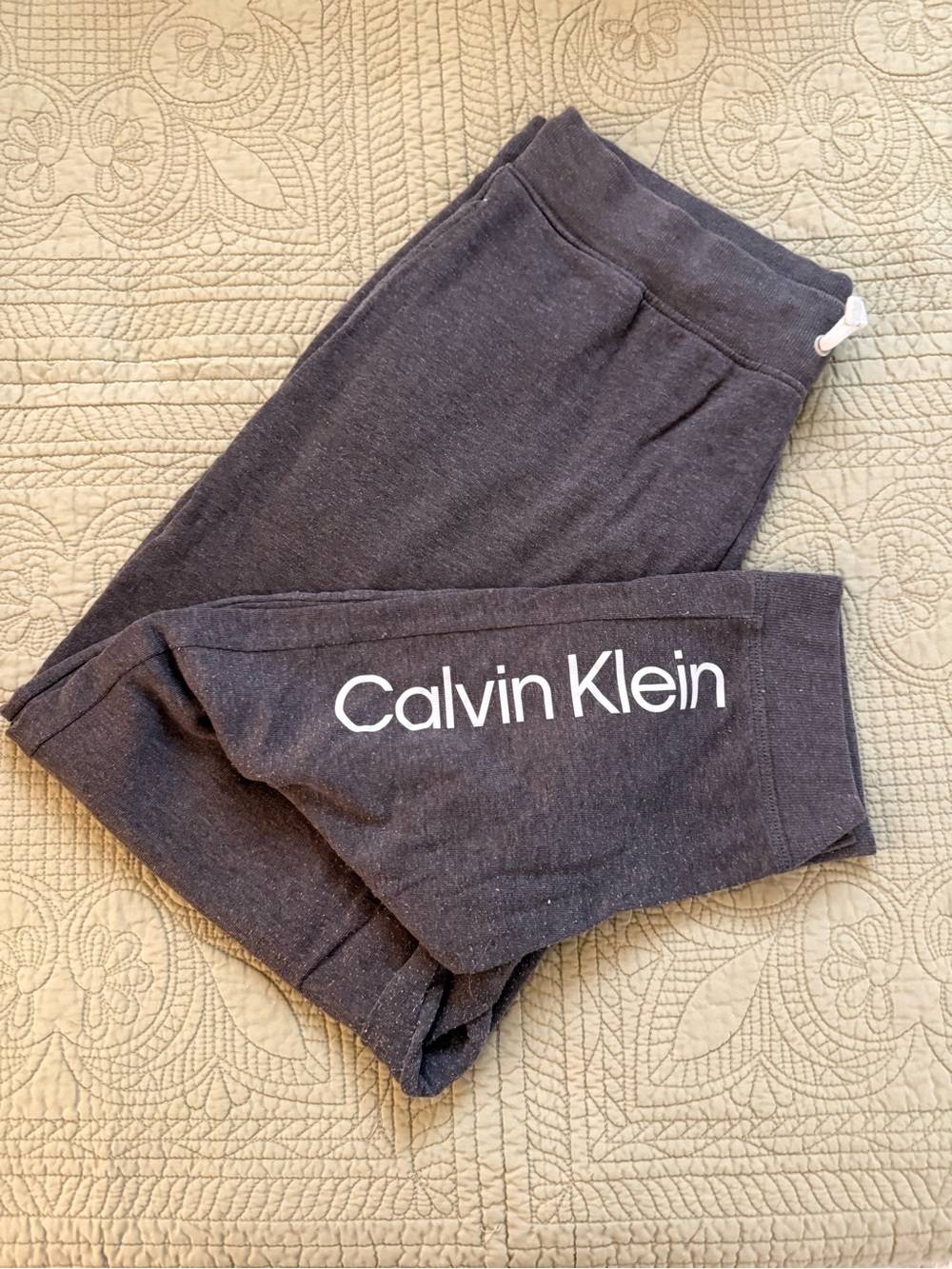Calvin Klein Charcoal Gray Logo Lounge Pants